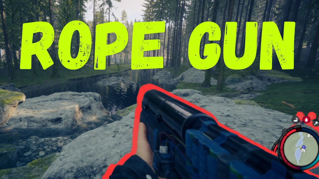 How to Get the Ropegun Grappling Hook- Sons of the Forest 