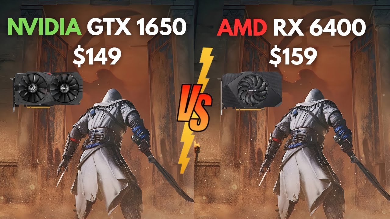 Nvidia GTX 1650 vs RX 6400 Test in Triple AAA Games 2025