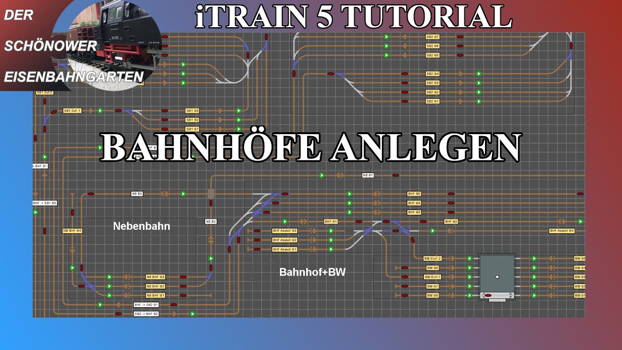 iTrain 5 Modelleisenbahn Software Modellbahnsteuerung Tutorial Part 12 Bahnhöfe anlegen