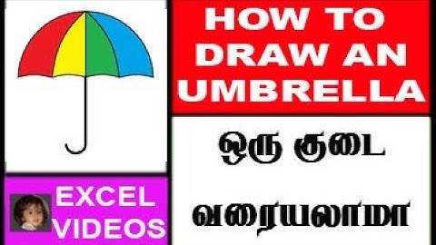 HOW TO DRAW AN UMBRELLA IN MS PAINT
