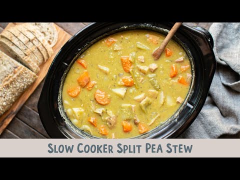 Slow Cooker Split Pea Soup Here is my no-fail recipe for split pea soup. Creamy and smooth and so ea. 