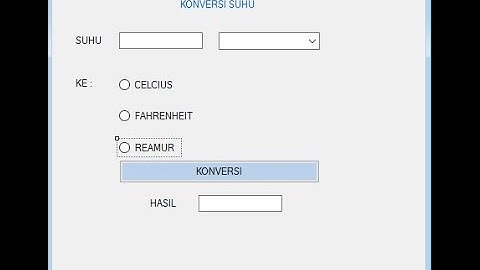 Membuat Konversi Suhu Dengan Visual Studio 2013