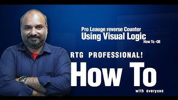 HOW TO-08 Using Ross Xpression-Pro League reverse Counter Using Visual Logic-كيفية البرنامج التعليمي