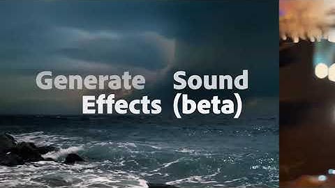 Adobe Firefly Generate Sound Effects Beta
