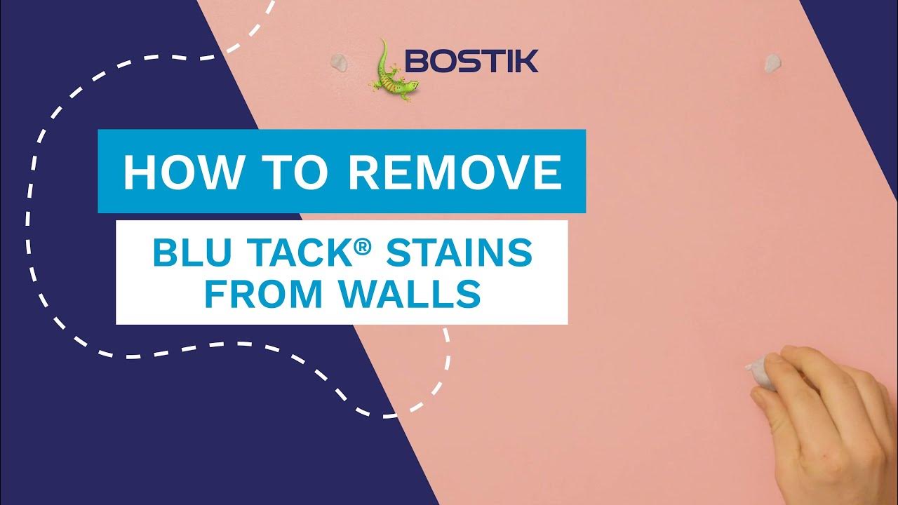 How to remove Blu Tack® stains from a wall Bostik UK YouTube