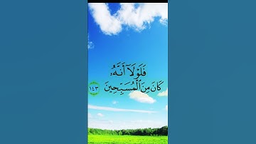 ﴿وَإِنَّ يونُسَ لَمِنَ المُرسَلينَ۝إِذ أَبَقَ إِلَى الفُلكِ المَشحونِ۝ سورة الصافات