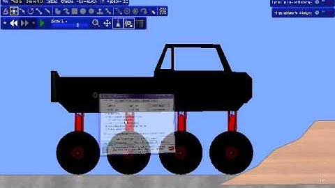 Algodoo Phun Telescopic Suspension