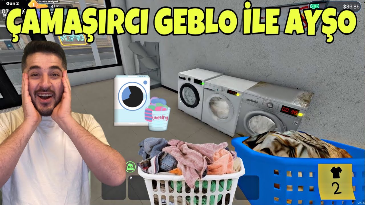 BİR BU EKSİKTİ! ÇAMAŞIRCI OLDUK, TÜM ŞEHRİN ÇAMAŞIRINI YIKADIK! -LAUNDRY STORE