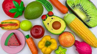 Cutting Plastic Fruit and Vegetables, Durian, Lobster | Plastic vs Squishy