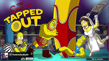 Last loading screen of the wrestling update on the Simpsons  tapped out