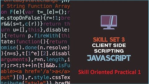 Skill Set 3 - Skill Oriented Practical 1 [all 3 programs]