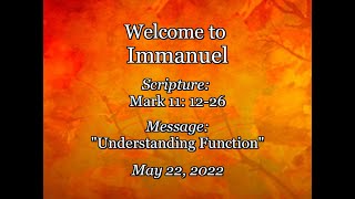 2022-05-22 Immanuel CRC Service Fort Collins