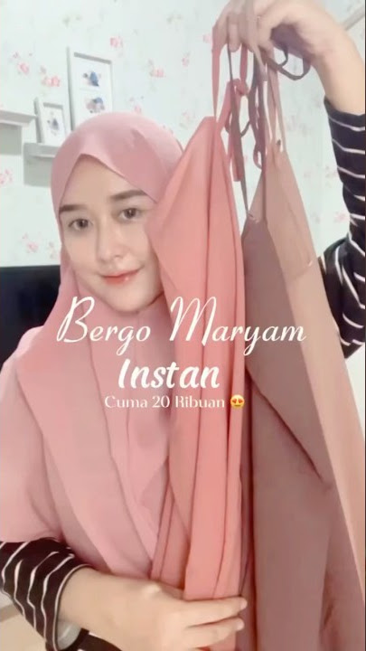 Bergo Maryam 20 Ribuan, simple buat dirumah. Link ada diprofil aku ya No.25 #hijab #bergomaryam #fyp