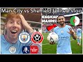 Gambar cover MAGICAL MAHREZ SCORES A WEMBLEY HAT-TRICK AS CITY SMASH BLADES! | Man City vs Sheffield United Vlog