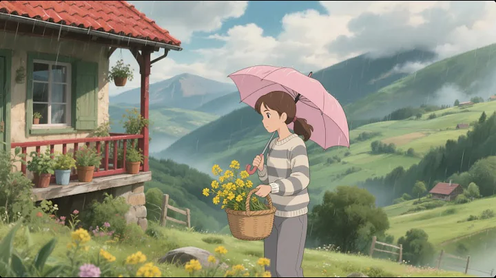 Peaceful Rainy Day in a Cozy House | Relaxing Ghibli Animation & Cooking ASMR