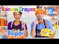 Blippi and meekahs colorful adventure  1 hour  moonbug kids  fun stories and colors
