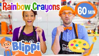 Blippi and Meekah's Colorful Adventure! | 1 HOUR | Moonbug Kids  Fun Stories and Colors