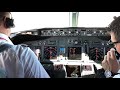 Approach and Landing 32L Madrid Barajas Airport, Spain - Boeing 737-800NG - Cockpit View