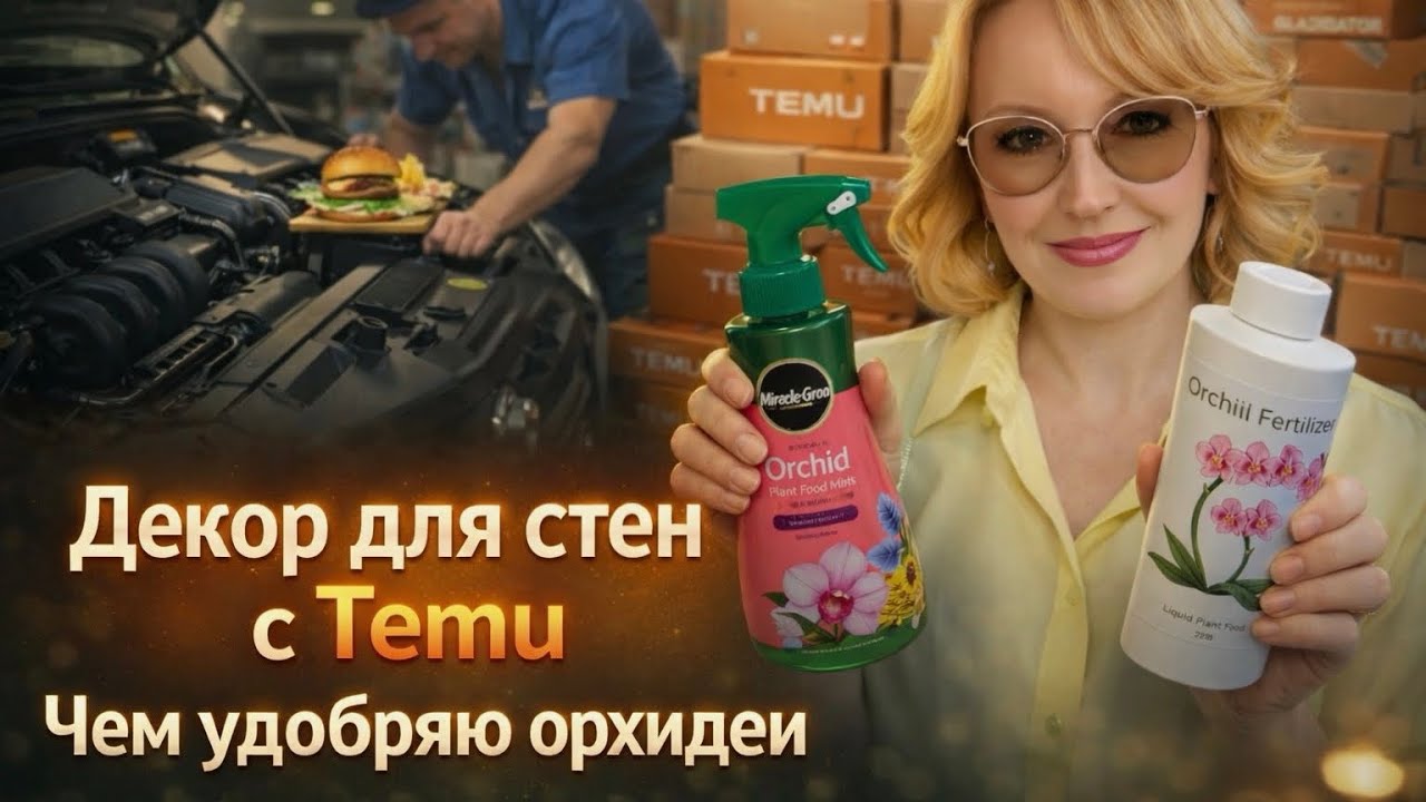 Декор для стен с Temu / Чем удобряю орхидеи / Какую выбрать сумочку? / Влог США