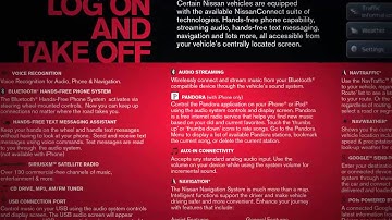 2014 NISSAN Versa Note - Vehicle Connected Services (if so equipped)