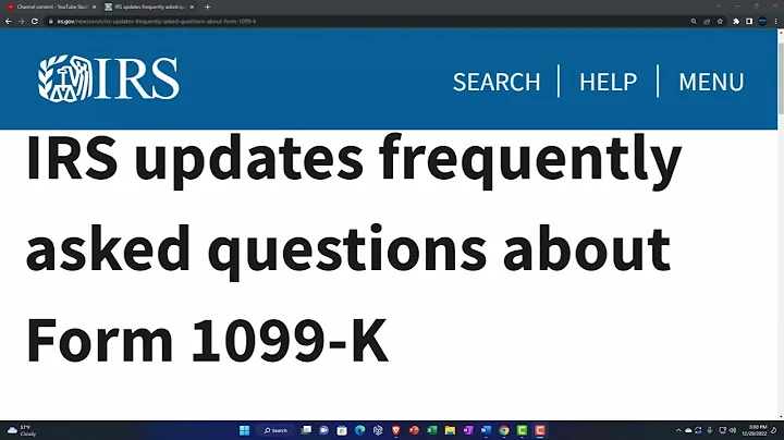 IRS updates frequently asked questions about Form 1099-K