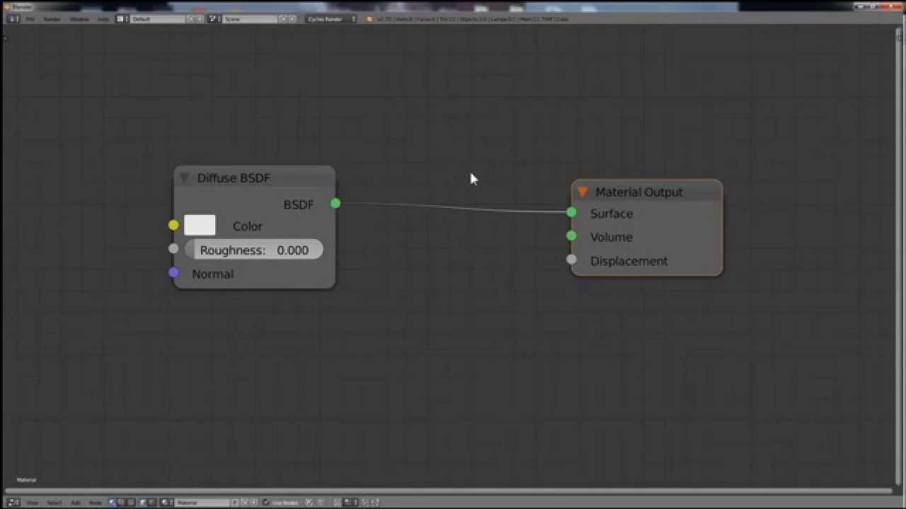 Blender tutorial organize node add reroute node with mouse (cycles