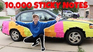 INSANE STICKY NOTE PRANK ON DAD (10,000) STICKY NOTES