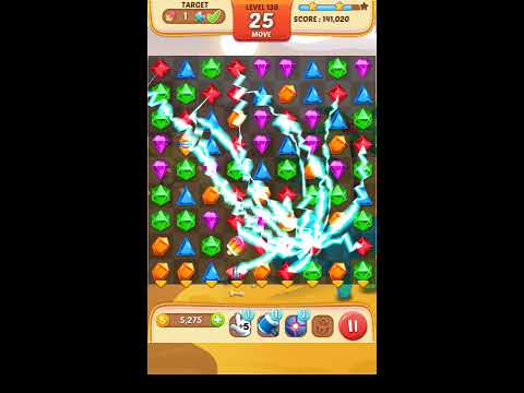 Jewel Match King Level 138 - Walkthrough ( No Booster )