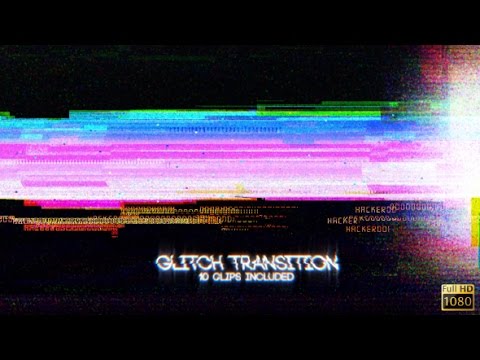 glitch transition after effects template youtube