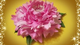 Пион - цветок из фоамирана своими руками  / Мастер класс / flowers from foamirana