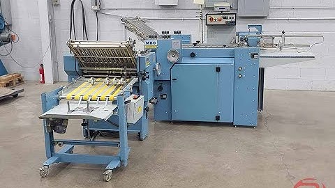 1996 MBO B20 Pile Feed Paper Folder w/ 8 Page Unit and Mobile Delivery