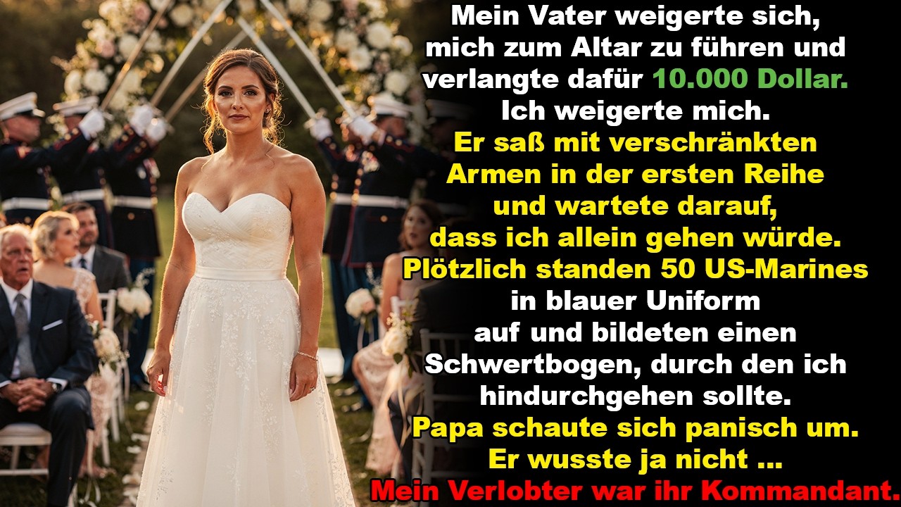 Mein Vater weigerte sich, mich zum Altar zu führen, und verlangte dafür 10.000 Dollar.