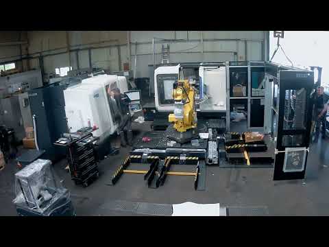 Automatisierung: Aufbau von zwei DMG MORI NZX2500|600 + FANUC R2000iC
