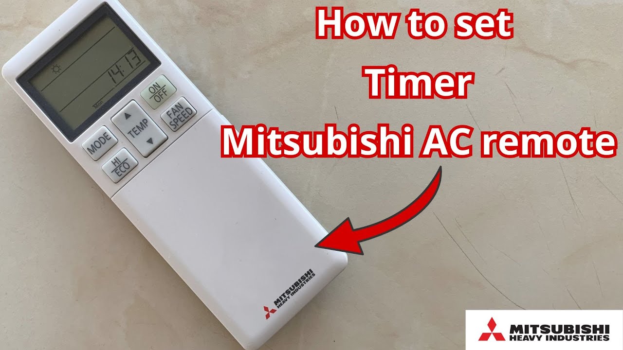 how-to-set-timer-on-mitsubishi-ac-remote-control-youtube