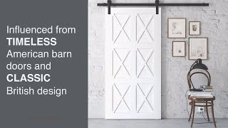 Urban Woodcraft Oxford 6 Cross Barn Door