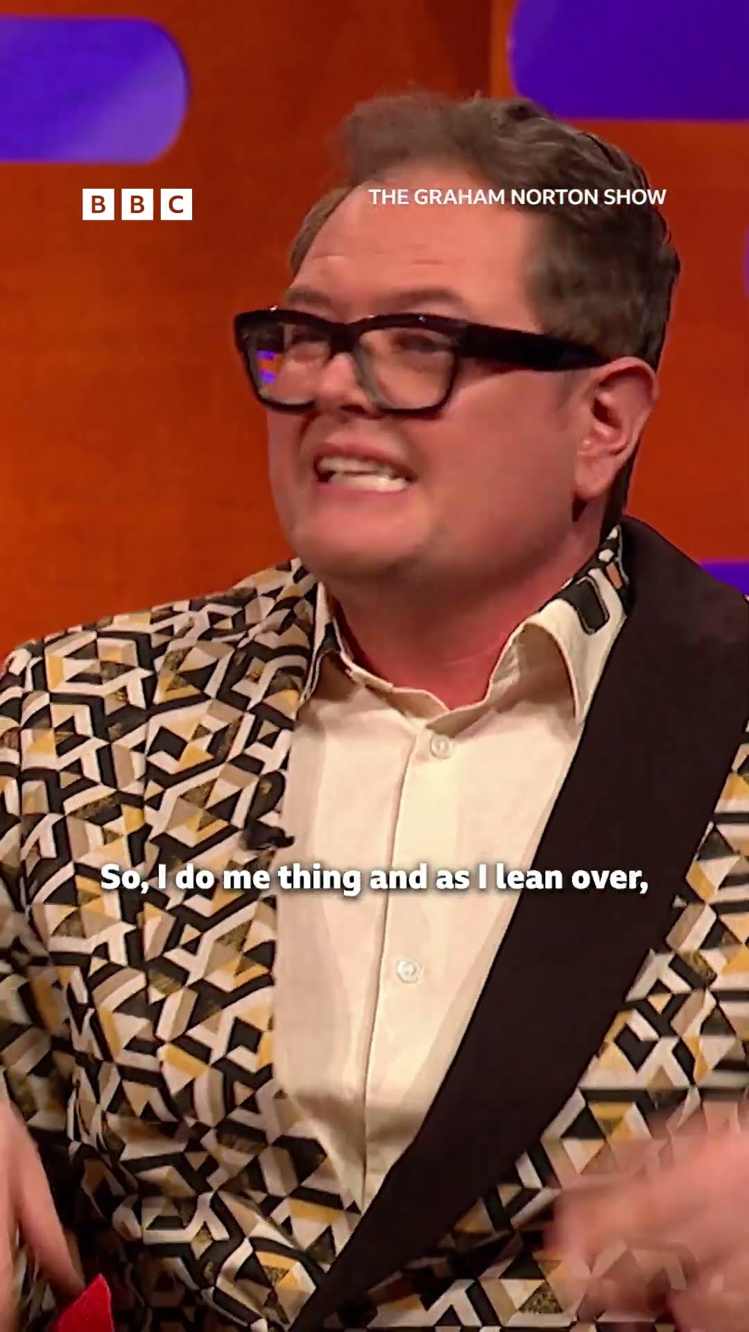 Alan Carr got caught short on a kayak ?