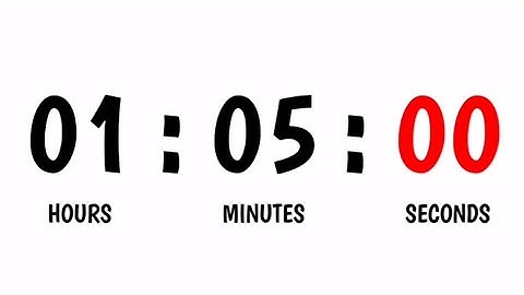 1 Hour 5 Minutes Countdown Timer - 65 Minutes Timer