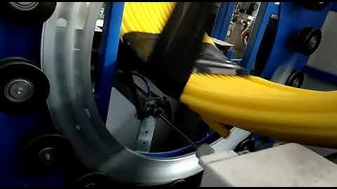 Vertical coil wrapping machine, plb duct, pipe hdpe pipe