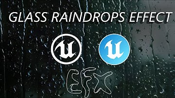 EASY Glass Raindrops Material for UE5 and UEFN in 1 MIN