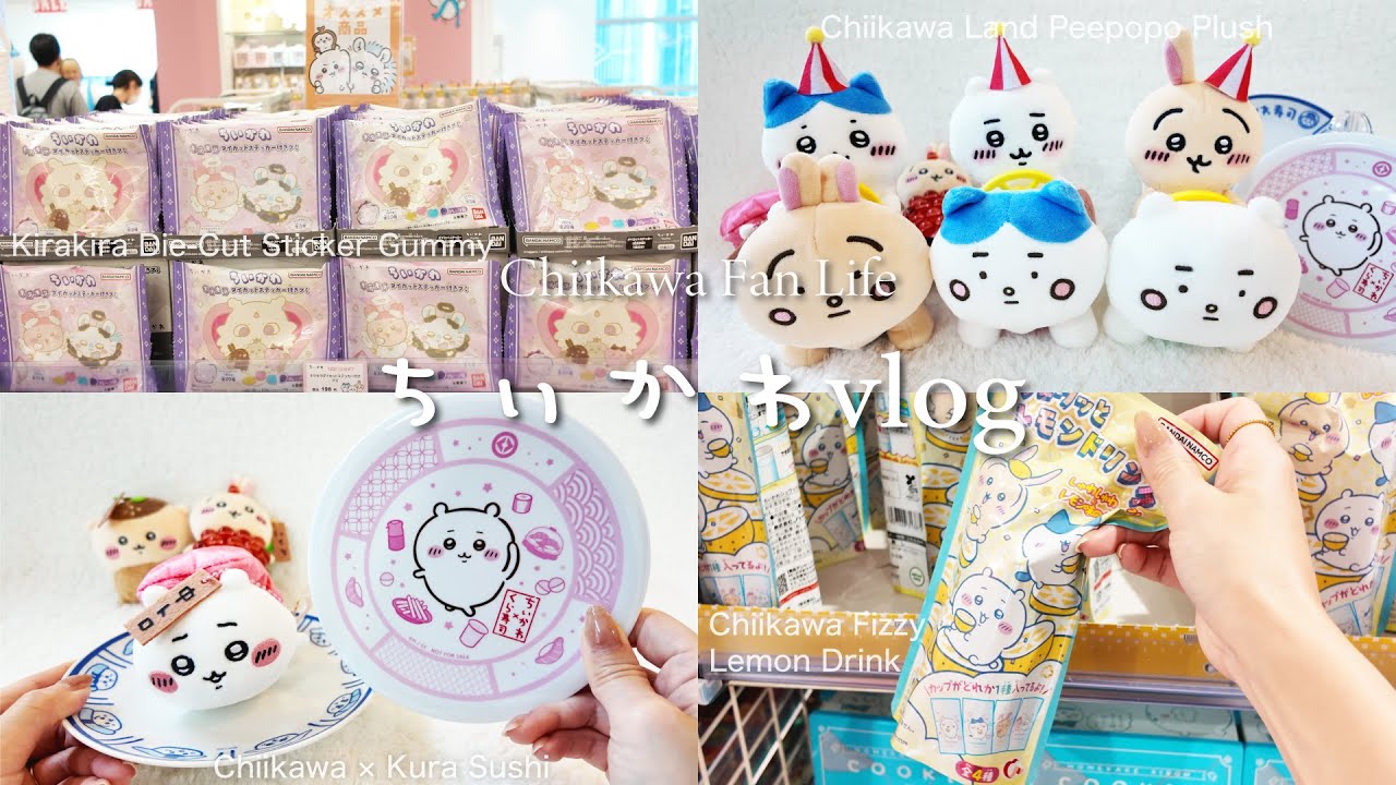 [Chiikawa Vlog] Покупка новых товаров и реванш в гаче | Организация мерча 🫧 | Chiikawa Land Nagoya