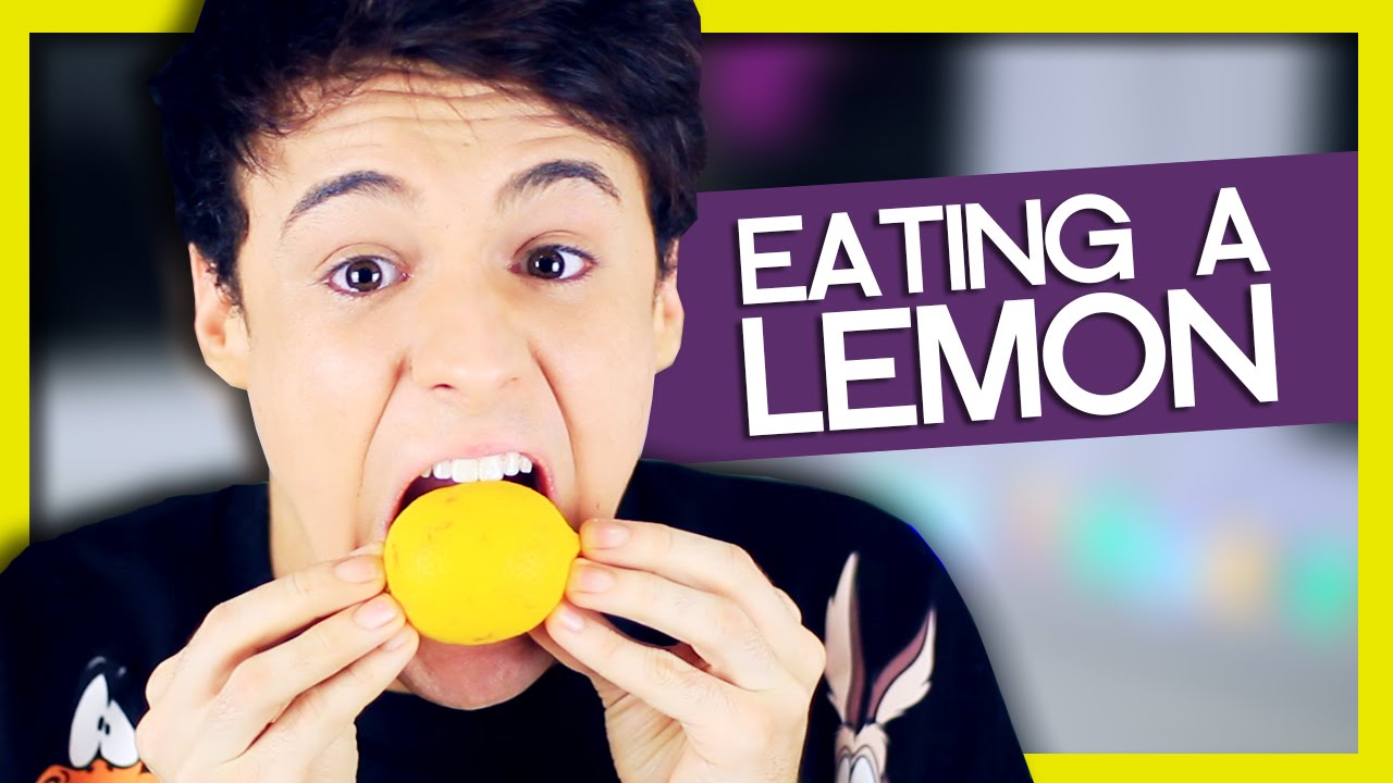 EATING A WHOLE LEMON CHALLENGE! | Raphael Gomes