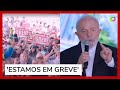 Professores protestam durante evento com lula em guarulhos