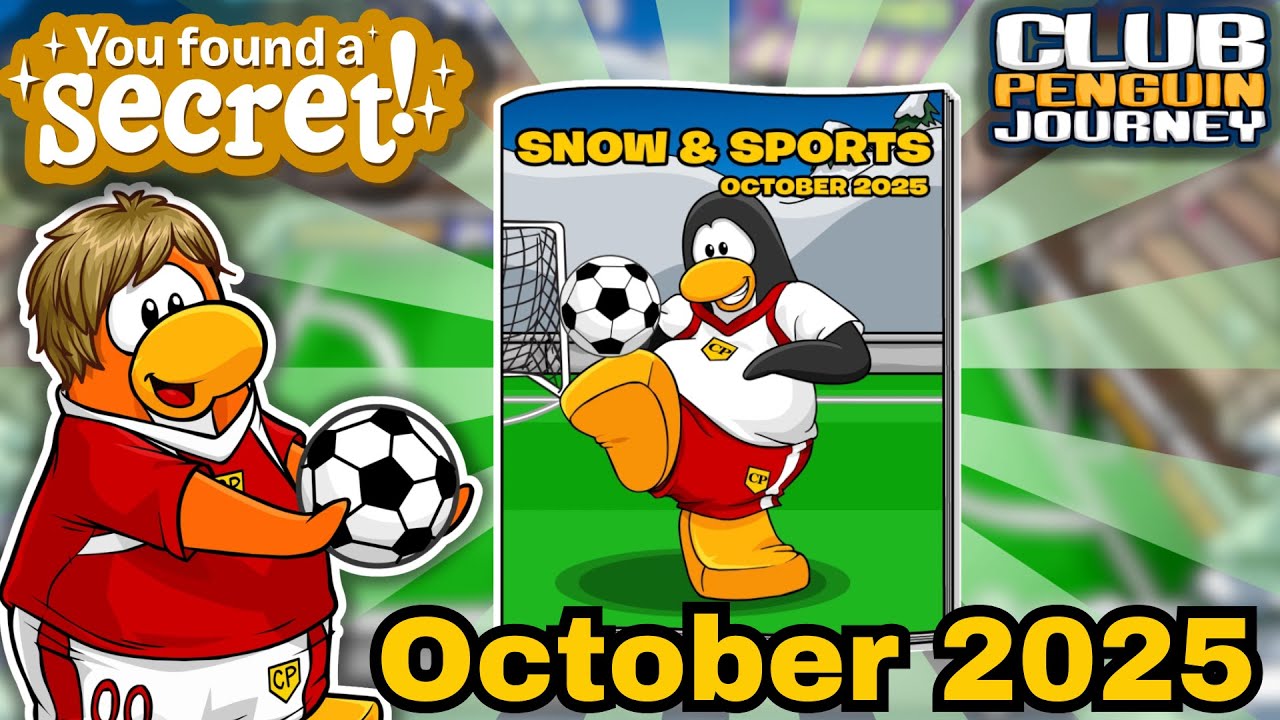 Club Penguin Journey | October Snow & Sports Catalog Secrets! ⚽️