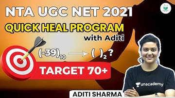 NTA UGC NET 2021 | Quick Heal Program with Aditi Sharma | Secure Target 70+
