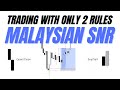 Trading with only 2 rules malaysian snr