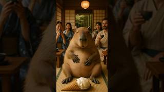 Nobody Expected This From a Capybara in Japan 😮🫧 #capybara #cute #aishorts #ai #funnyvideo