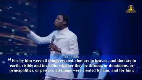 Apostle Michael Orokpo teaching about how Adam lost his lordship authority over the Earth realm.