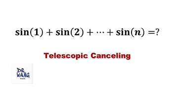 Can you use Telescopic Cancellation to solve this trigonometry question?