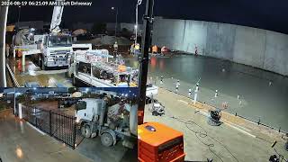 Factory 920M2 Concrete Slab Timelapse