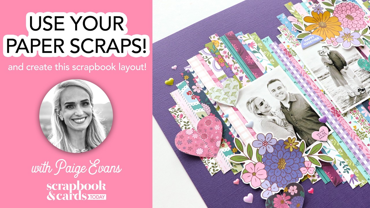 Используйте обрезки бумаги для оформления скрапбука вместе с Пейдж Эванс!